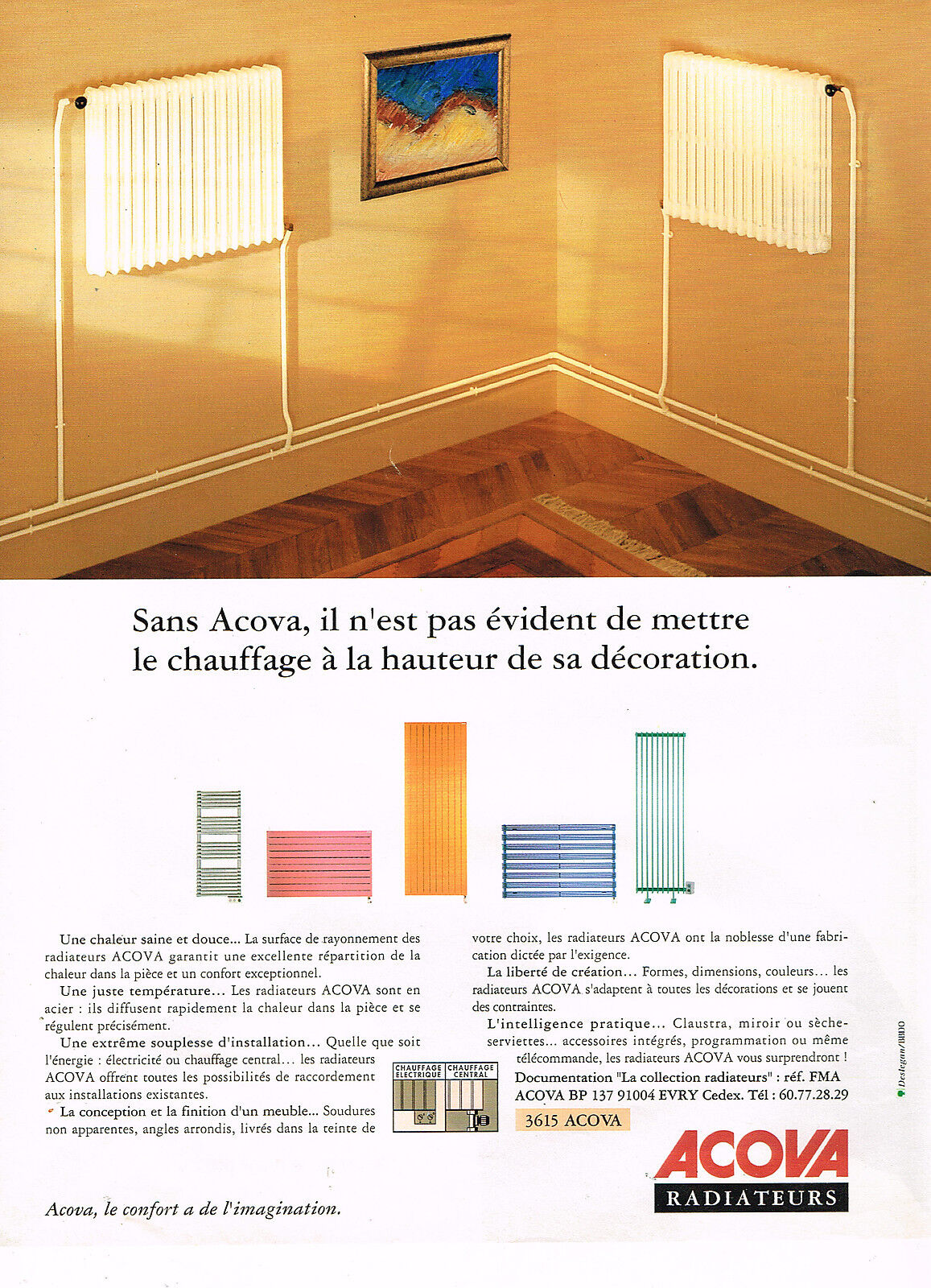 Des radiateurs design à la hauteur de votre décoration - Publicité 2005