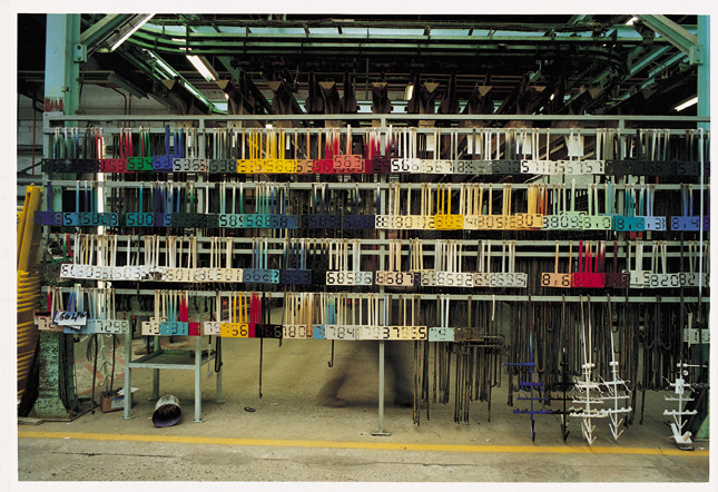 Première palette de couleur à l'usine - Années 70