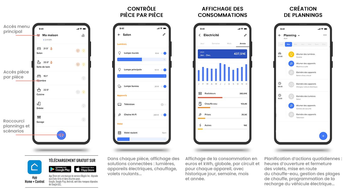 Application App Home + Control