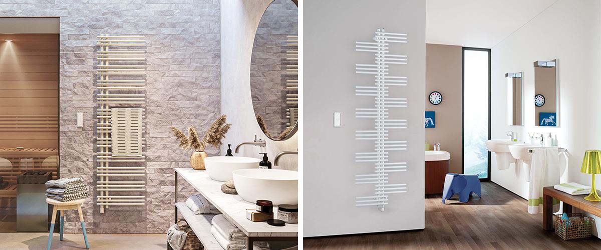 Radiateur sèche-serviettes Manava styles Asymétrique ou Symétrique