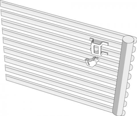Fixation C40 KEVA VK Blanc | 147411-147419_Fixation-C40_ACOVA_KEVA_VK_Vue-perspective.jpg