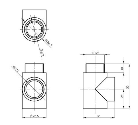 Kit IHC 900W noir avec té 1/2 | 853111-853119-853118_Te-pour-kit-resistance-mixte-IHC-DBM_Schema.jpg