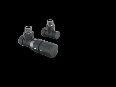 Robinetterie thermostatisable équerre 1/2'', tête manuelle - Kit B couleur | 991369-841279_Robinetterie équerre-Tête TH_Kit B_Black Quartz_0550_Vue droite.jpg