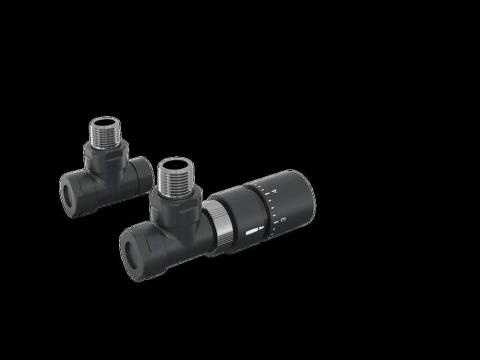 Robinetterie thermostatisable équerre 1/2'', tête manuelle - Kit B couleur | 991369-841279_Robinetterie équerre-Tête TH_Kit B_Black Quartz_0550_Vue gauche.jpg