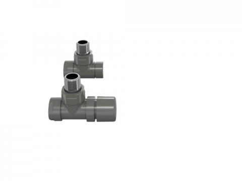Robinetterie thermostatisable équerre 1/2'', tête manuelle - Kit B couleur | 991369_Robinetterie équerre_Kit B_Anthracite_0346_Vue face.jpg