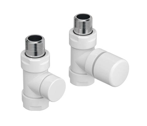 Robinetterie thermostatisable droit 1/2'', tête manuelle - Kit C blanc | 991371.jpg