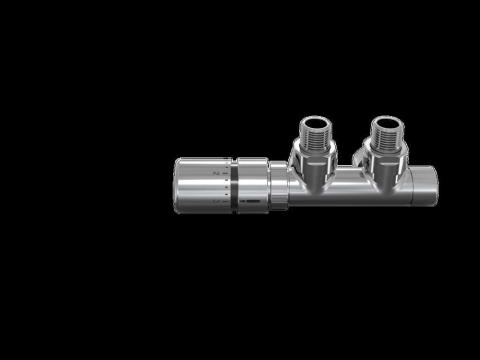 Robinetterie thermostatisable H coudé 1/2'', tête man. gauche - Kit Q chromé | 991608-841279_Robinetterie en H équerre-Tête TH_Tête à gauche_Kit Q_Chromé_0008_Vue face.jpg