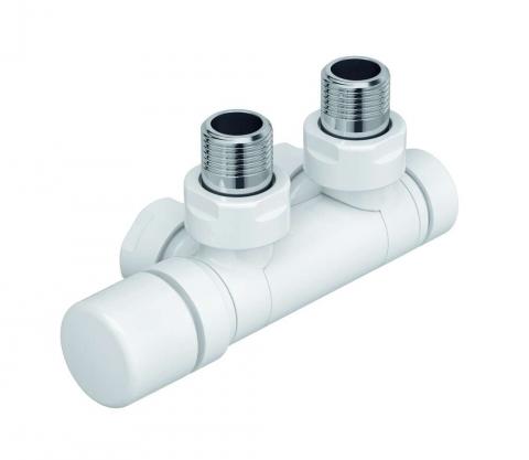 Robinetterie thermostatisable H pivotant réversible 1/2'' - Kit U blanc | 991631.jpg