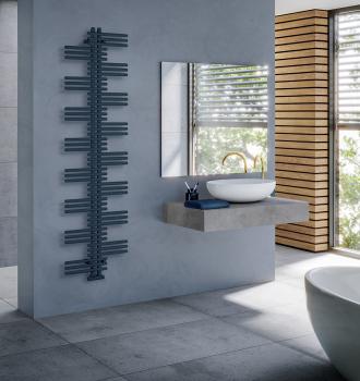 Photo d'ambiance radiateur sèche-serviettes Acova Manava symétrique
