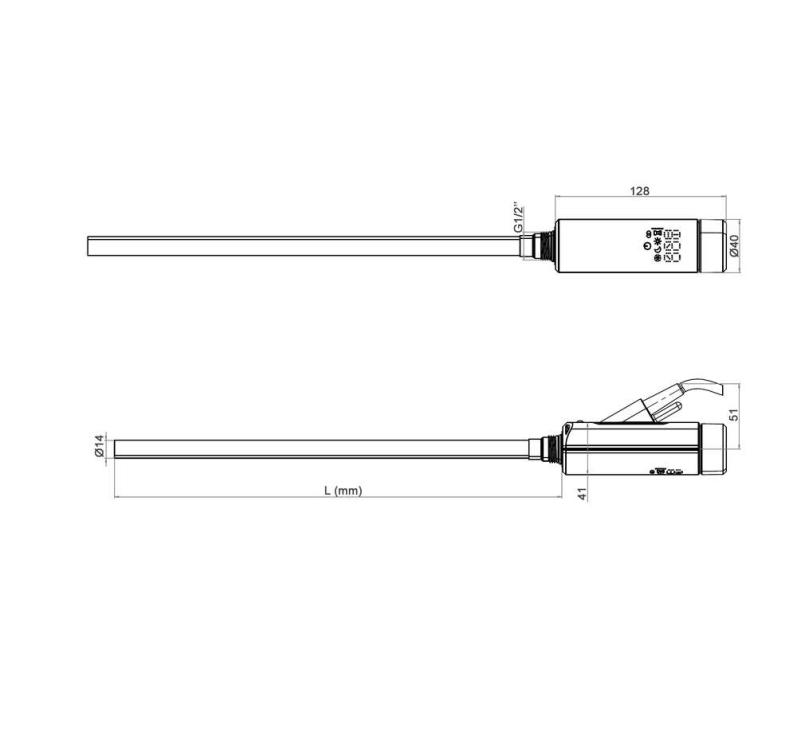 Kit IHC 300W blanc avec té 1/2 | 858401-858411-858421-858431-858409-858419-858429-858439_Resistance-mixte-IHC_Schema-cote.jpg