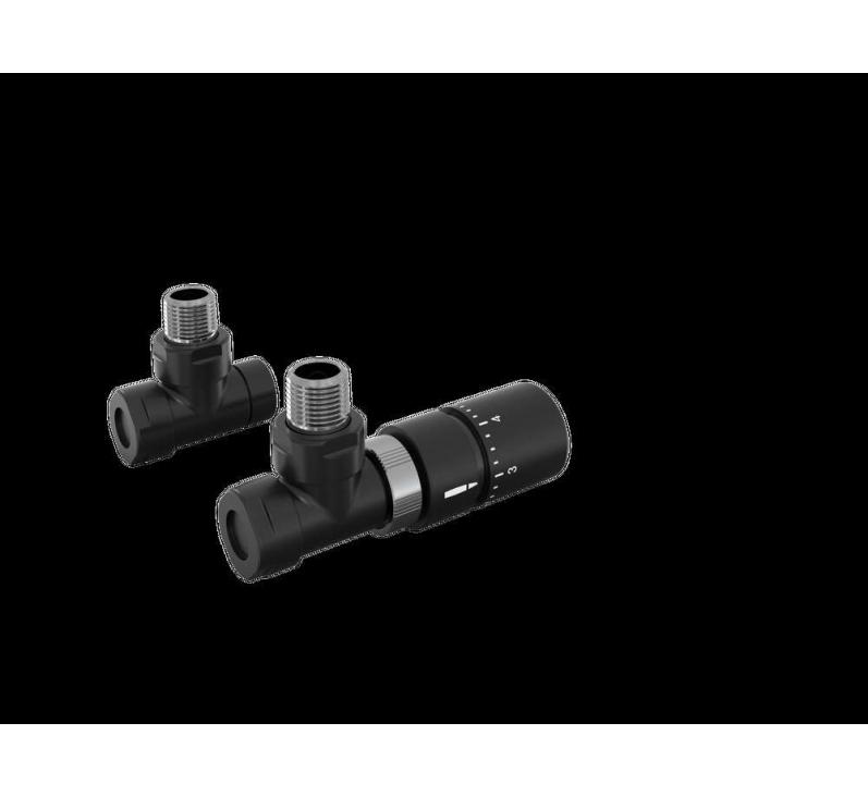 Tête thermostatique TH Couleur | 991369-841279_Robinetterie équerre-Tête TH_Kit B_Black Matt_0557_Vue gauche.jpg