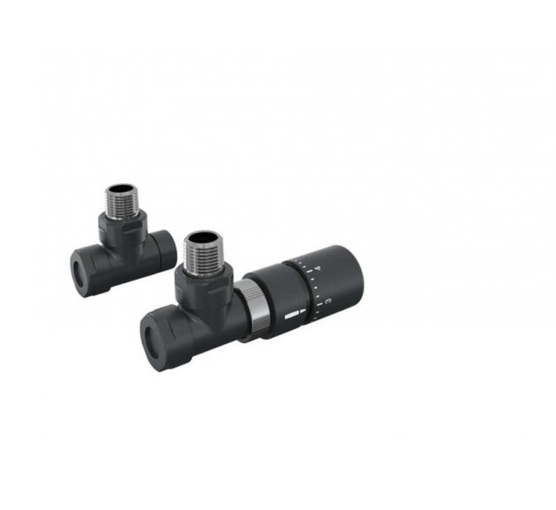 Robinetterie thermostatisable équerre 1/2'', tête manuelle - Kit B couleur | 991369-841279_Robinetterie équerre-Tête TH_Kit B_Black Quartz_0550_Vue gauche.jpg