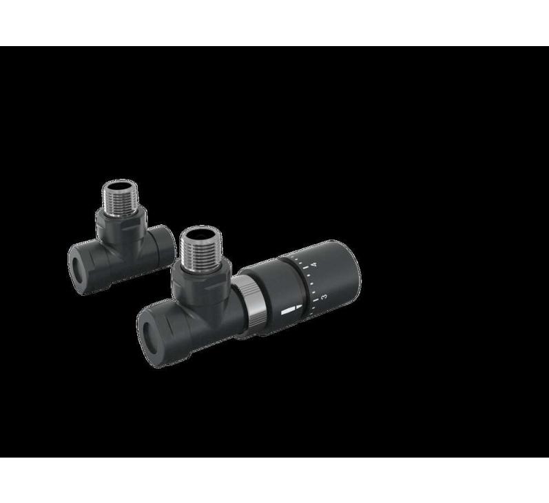 Tête thermostatique TH Couleur | 991369-841279_Robinetterie équerre-Tête TH_Kit B_Black Quartz_0550_Vue gauche.jpg
