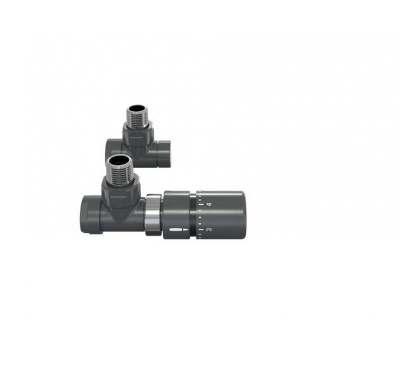 Robinetterie thermostatisable équerre 1/2'', tête manuelle - Kit B couleur | 991369-841279_Robinetterie équerre-Tête TH_Kit B_Volcanic_0336_Vue face.jpg