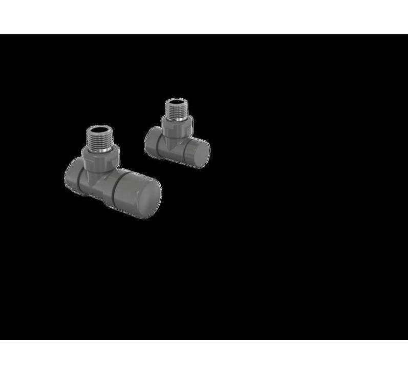 Robinetterie thermostatisable équerre 1/2'', tête manuelle - Kit B couleur | 991369_Robinetterie équerre_Kit B_Anthracite_0346_Vue droite.jpg