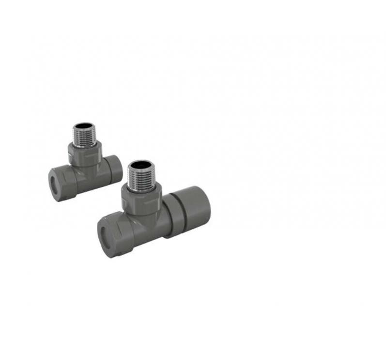 Robinetterie thermostatisable équerre 1/2'', tête manuelle - Kit B couleur | 991369_Robinetterie équerre_Kit B_Anthracite_0346_Vue gauche.jpg