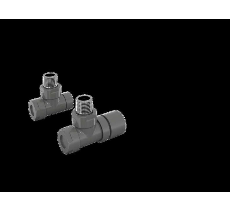 Robinetterie thermostatisable équerre 1/2'', tête manuelle - Kit B couleur | 991369_Robinetterie équerre_Kit B_Anthracite_0346_Vue gauche.jpg
