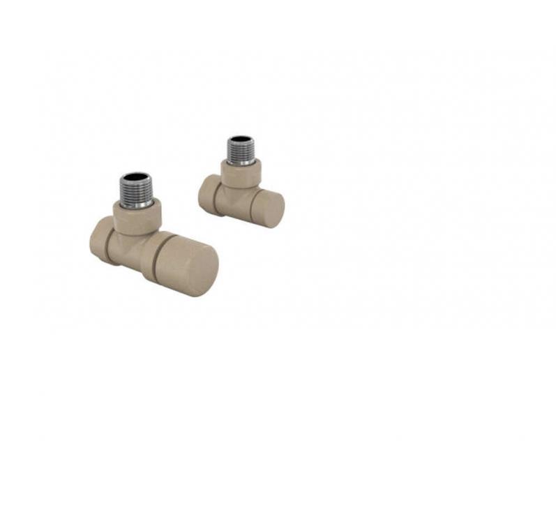 Robinetterie thermostatisable équerre 1/2'', tête manuelle - Kit B couleur | 991369_Robinetterie équerre_Kit B_Beige Quartz_0523_Vue droite.jpg