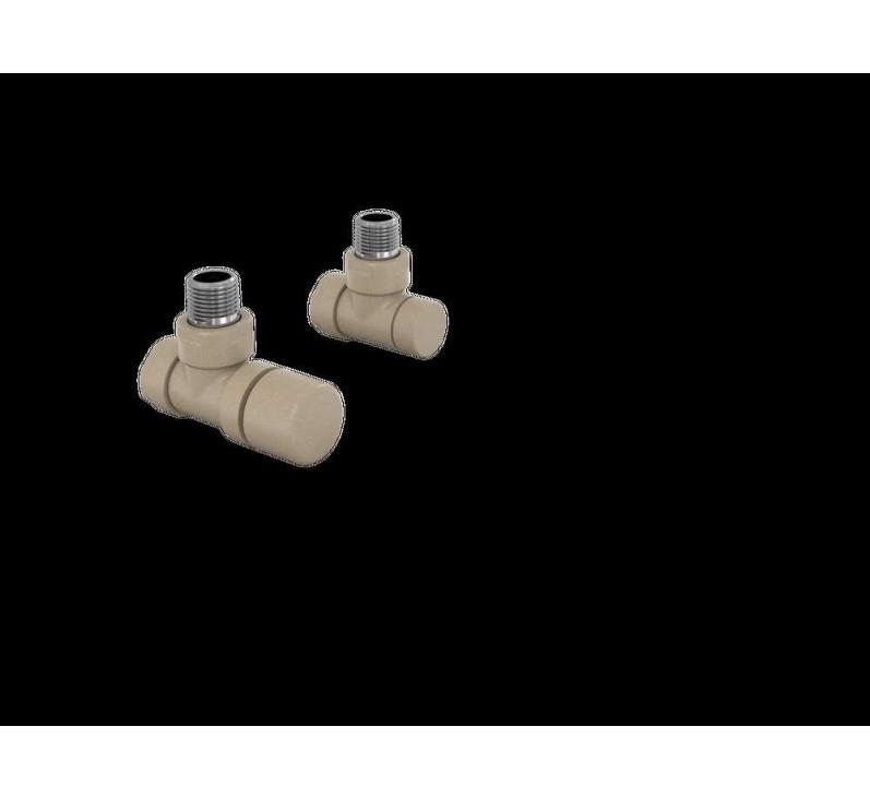 Robinetterie thermostatisable équerre 1/2'', tête manuelle - Kit B couleur | 991369_Robinetterie équerre_Kit B_Beige Quartz_0523_Vue droite.jpg