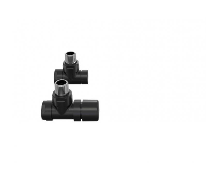 Robinetterie thermostatisable équerre 1/2'', tête manuelle - Kit B couleur | 991369_Robinetterie équerre_Kit B_Black Matt_0557_Vue face.jpg