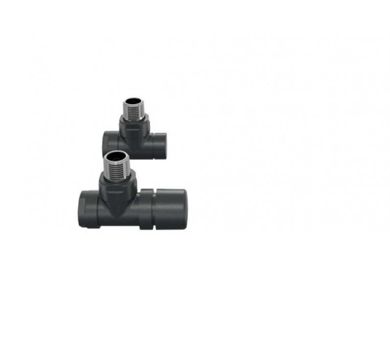 Robinetterie thermostatisable équerre 1/2'', tête manuelle - Kit B couleur | 991369_Robinetterie équerre_Kit B_Black Quartz_0550_Vue face.jpg