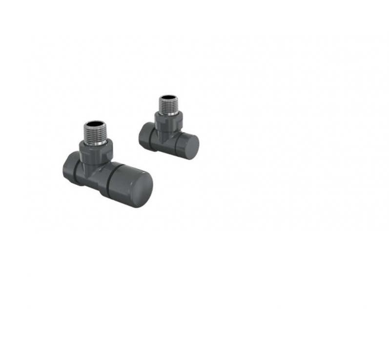 Robinetterie thermostatisable équerre 1/2'', tête manuelle - Kit B couleur | 991369_Robinetterie équerre_Kit B_Volcanic_0336_Vue droite.jpg