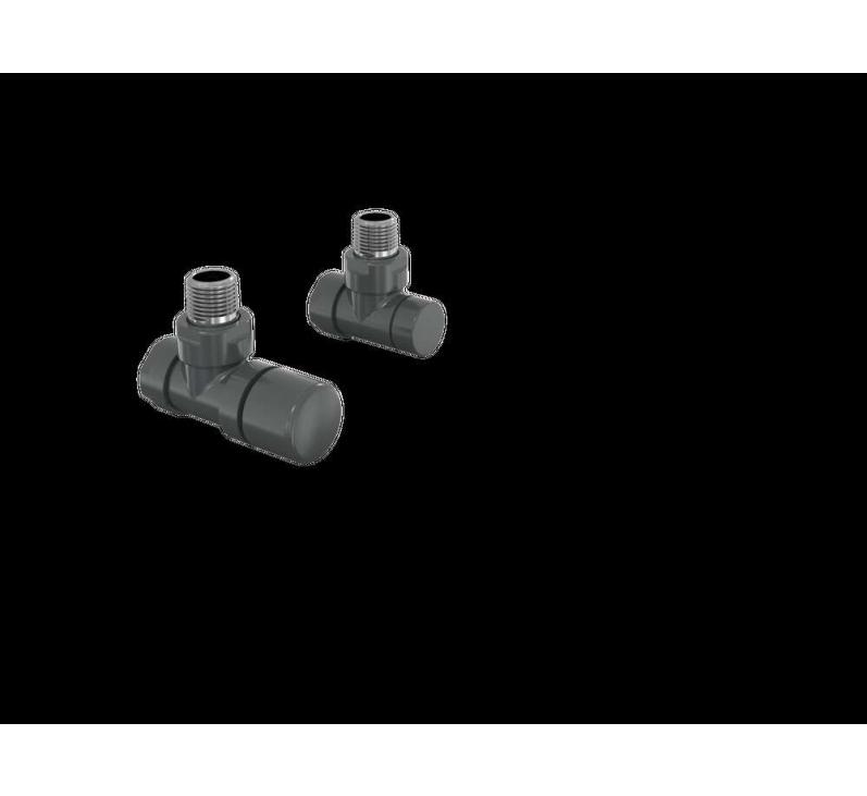 Robinetterie thermostatisable équerre 1/2'', tête manuelle - Kit B couleur | 991369_Robinetterie équerre_Kit B_Volcanic_0336_Vue droite.jpg