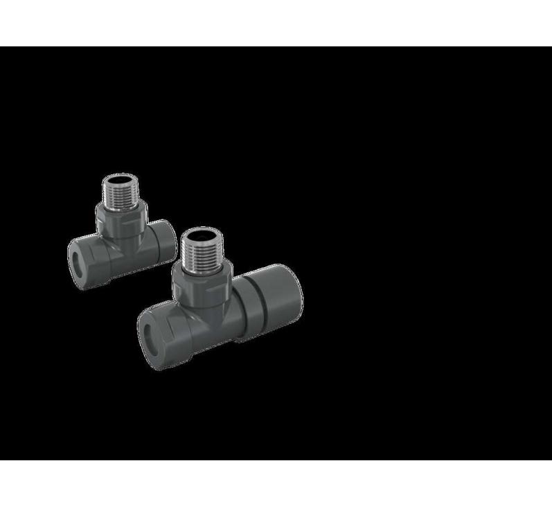 Robinetterie thermostatisable équerre 1/2'', tête manuelle - Kit B couleur | 991369_Robinetterie équerre_Kit B_Volcanic_0336_Vue gauche.jpg