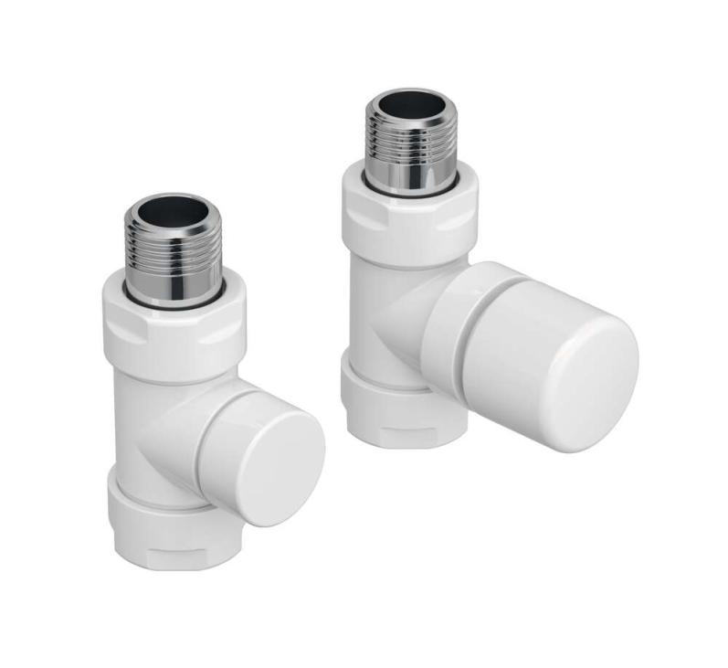 Robinetterie thermostatisable droit 1/2'', tête manuelle - Kit C blanc | 991371.jpg