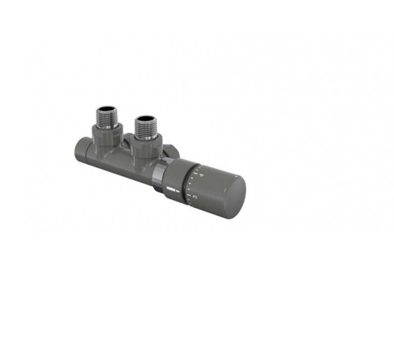 Tête thermostatique TH Couleur | 991599-841279_Robinetterie en H équerre-Tête TH_Tête à droite_Kit P_Anthracite_0346_Vue droite.jpg