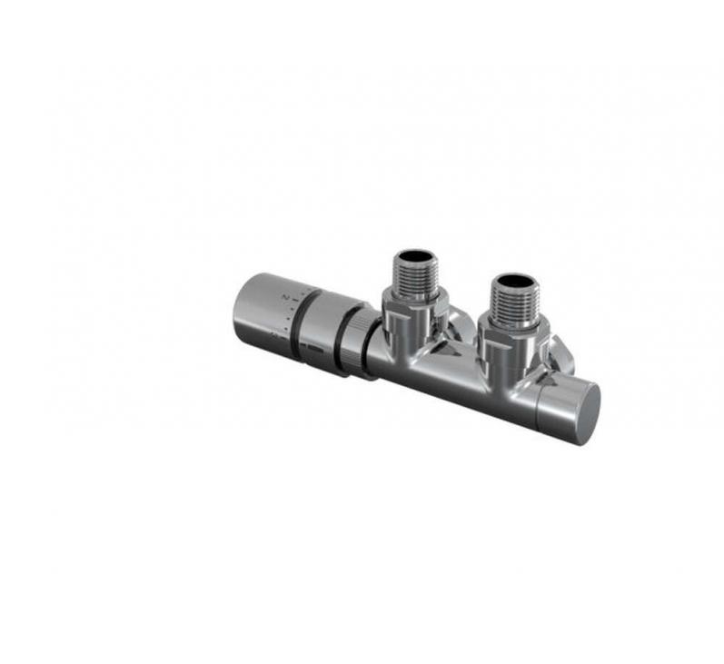 Robinetterie thermostatisable H coudé 1/2'', tête man. gauche - Kit Q chromé | 991608-841279_Robinetterie en H équerre-Tête TH_Tête à gauche_Kit Q_Chromé_0008_Vue droite.jpg