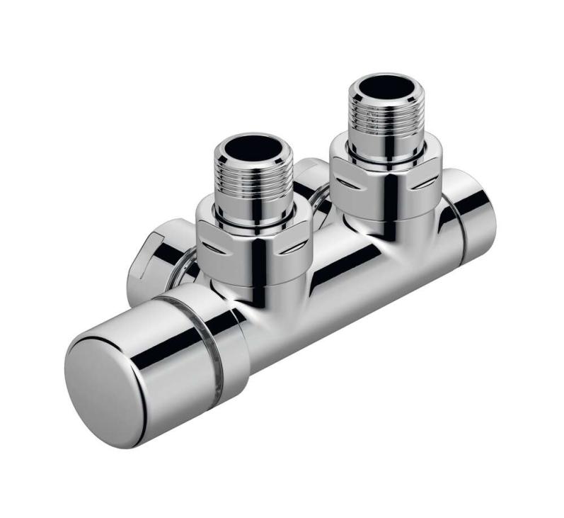 Robinetterie thermostatisable H coudé 1/2'', tête man. gauche - Kit Q chromé | 991608.jpg