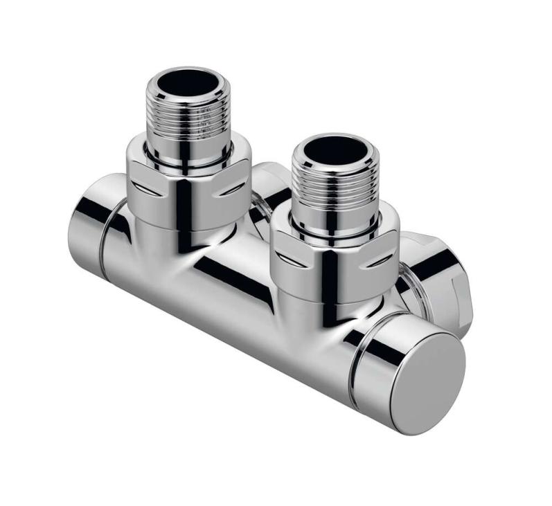 Vanne d'isolement H coudé 1/2'' - Kit T chromé | 991628.jpg