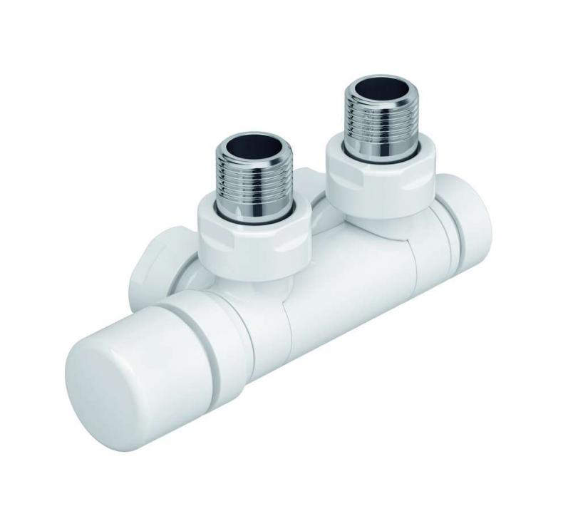 Robinetterie thermostatisable H pivotant réversible 1/2'' - Kit U blanc | 991631.jpg