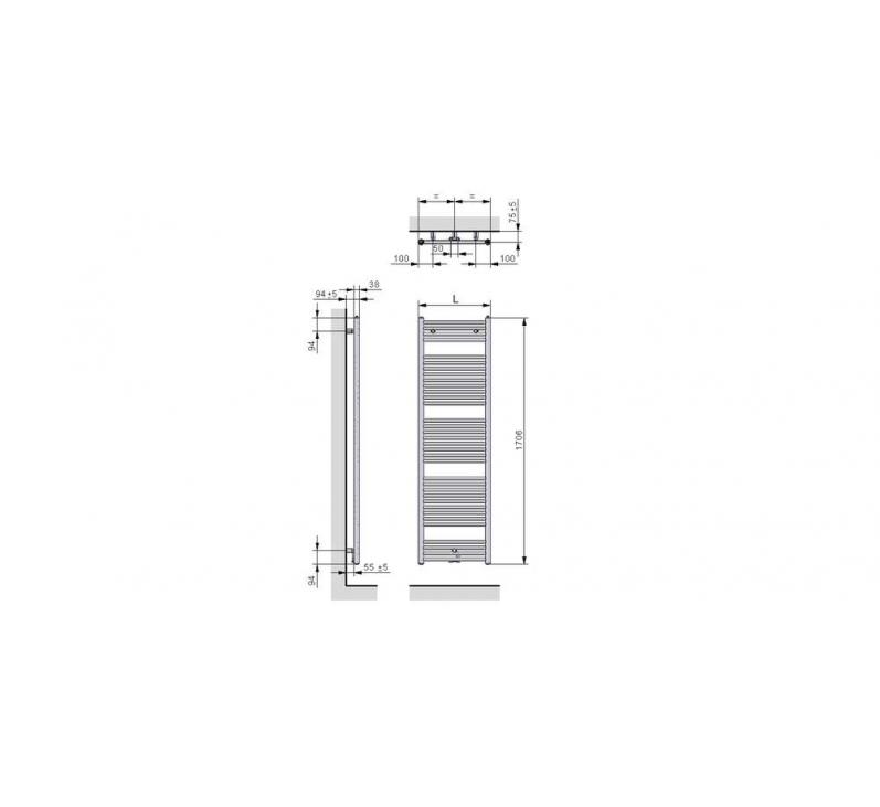 Kit de 3 fixations ATOLL SPA EC Ral 9016  | ACOVA_ATOLL-SPA_SL-170-xxx-05_Schema-FRONT-SIDE-TOP.jpg