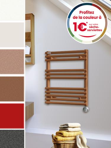 Image d'illustration offre couleur à 1 € sur nos sèche-serviettes